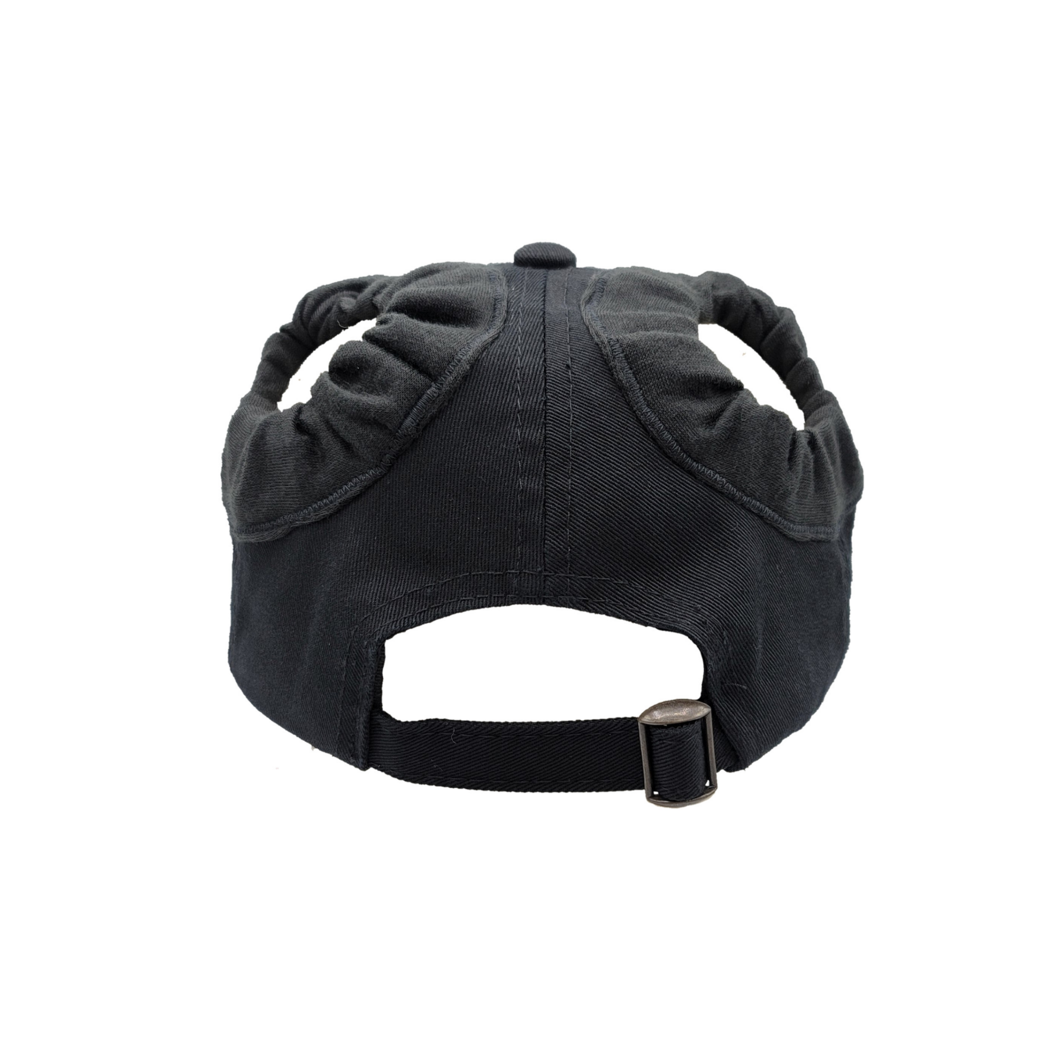Cocomo Soul Women's Baseball Mimi Hat - Dark Grey Ponytail Hat With 3D Embroidery, Adjustable Snapback